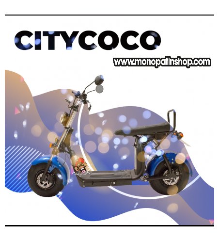 CITYCOCO MATRICULABLE 1.55KW/20AH (DOBLE BATERÍA OPCIONAL) AZUL NEGRO