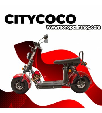 CITYCOCO MATRICULABLE 1.55KW/20AH (DOBLE BATERÍA OPCIONAL) ROJO