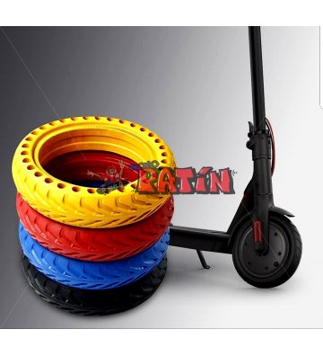 Rueda maciza Xiaomi M365 y Pro (Perforada) - 8,5 pulgadas en Color Negro - 1