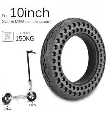 Rueda maciza perforada 10 pulgadas para patinete Xiaomi M365, Essential, 1S, Pro/2 - 2
