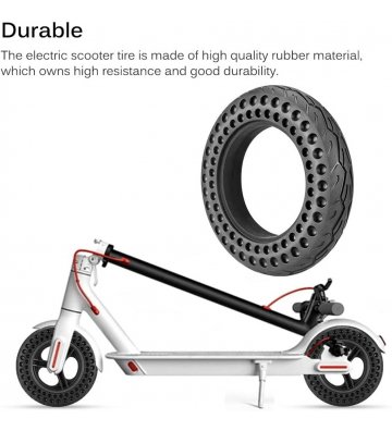 Rueda maciza perforada 10 pulgadas para patinete Xiaomi M365, Essential, 1S, Pro/2 - 3
