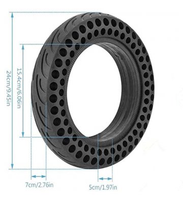Rueda maciza perforada 10 pulgadas para patinete Xiaomi M365, Essential, 1S, Pro/2 - 13