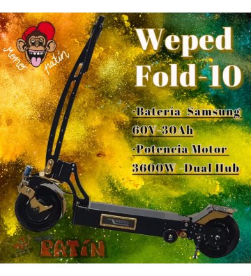 Patinete Eléctrico Weped Fold-10 3600W Dual Hub - 1