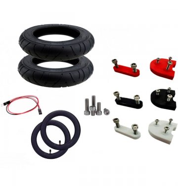 Ruedas 10 pulgadas para Xiaomi M365, Essential, 1S, Pro/2 - Kit completo (Neumáticos Wanda modelo 2 ) - 1