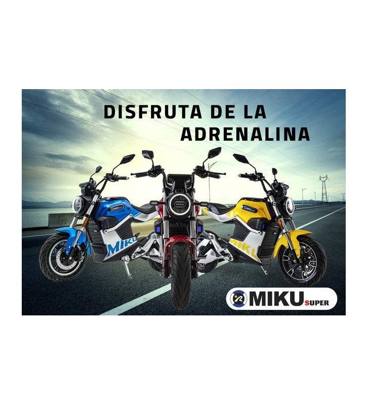 MIKU SUPER SUNRA 3000W/40AH AMARILLA 125E (DOBLE BATERÍA) - 1