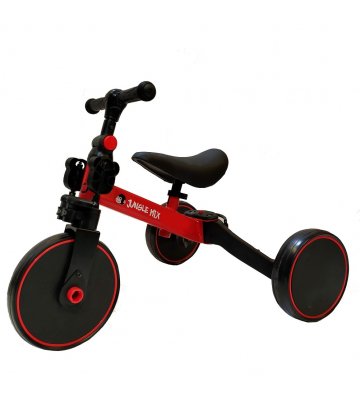 TRICICLO INFANTIL CONVERTIBLE 3 EN 1 JUNGLE MIX ROJO BIWOND - 5