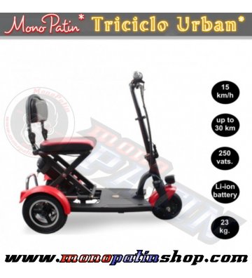 Triciclo-Scooter Eléctrico Plegable MonoPatin Movilidad Urban - 2