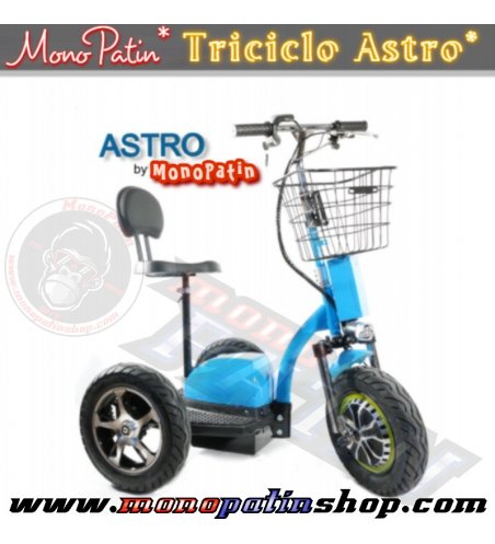 TRICICLO-SCOOTER ELÉCTRICO MONOPATIN ASTRO