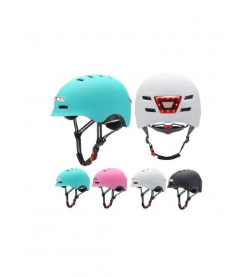 Casco Patinete eléctrico Bicicleta MonoPatín con Luz Led - 3