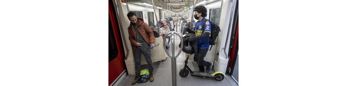 Patinetes prohibidos en el transporte público en Tarragona y Cataluña por los siguientes 6 meses